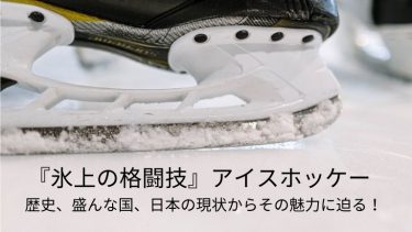 アイスホッケーの歴史、盛んな国、日本の現状からその魅力に迫る!