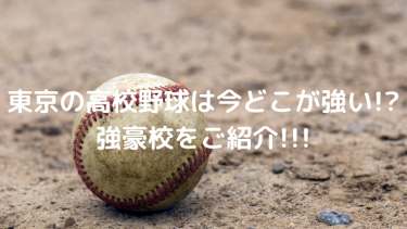 東京の高校野球!今どこが強いのか!?強豪校を5校にまとめて紹介!